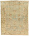 12x14 Light Blue and Ivory Turkish Oushak Rug