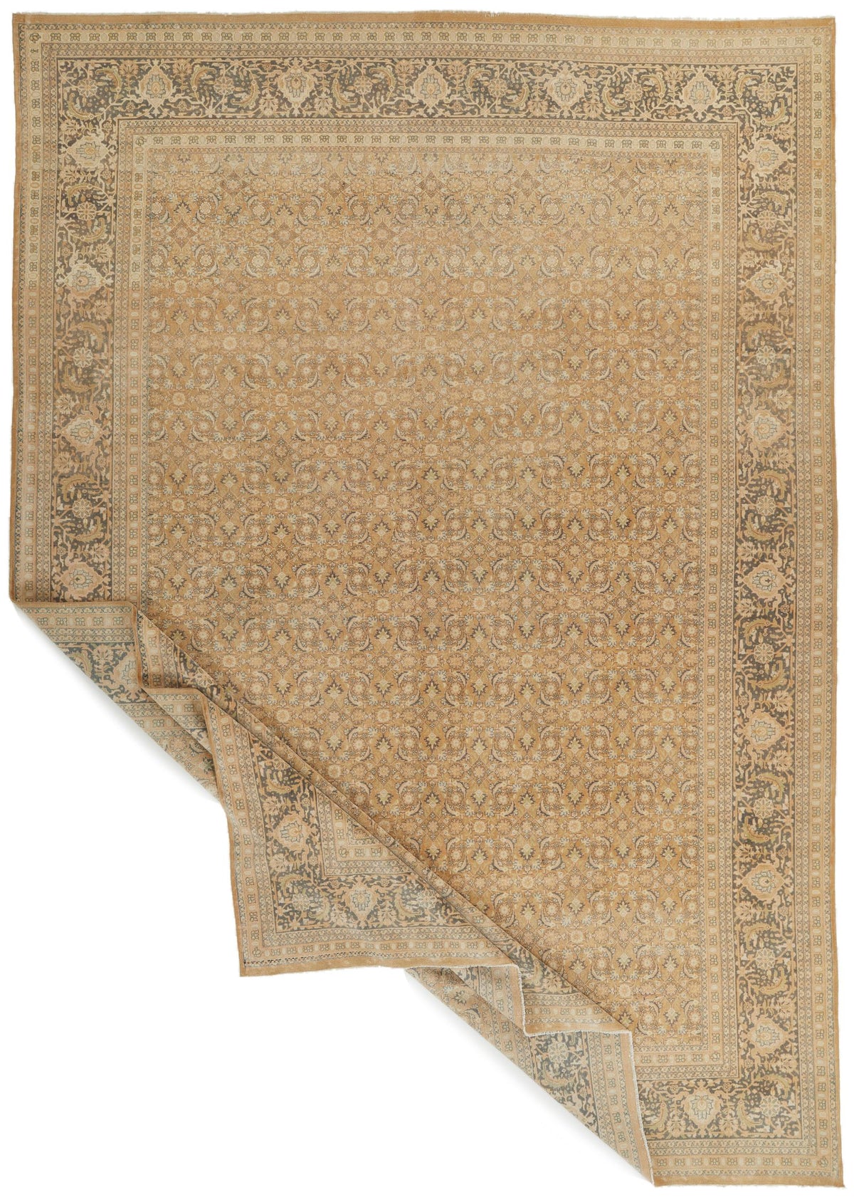 10x14 Rust and Navy Traditional Rug