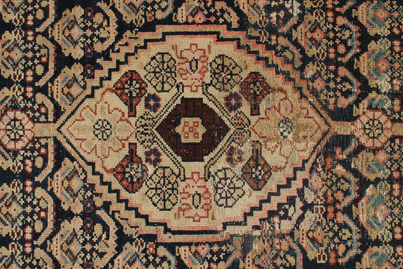 3x13 Navy and Rust Persian Tribal Runner