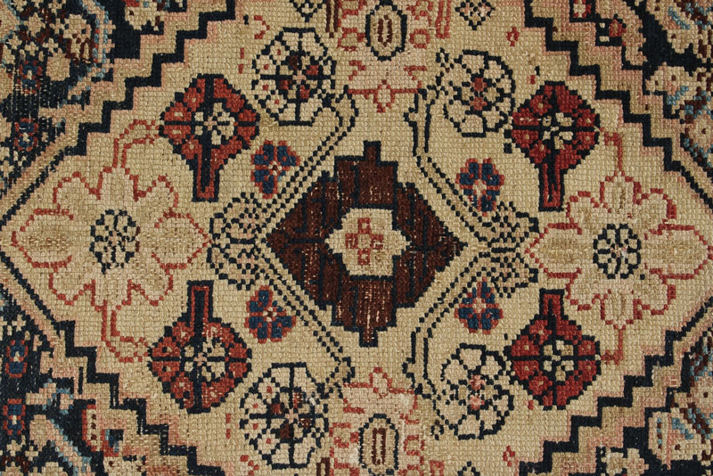 3x13 Navy and Rust Persian Tribal Runner