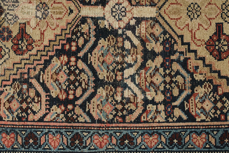 3x13 Navy and Rust Persian Tribal Runner