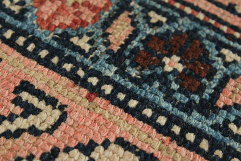 3x13 Navy and Rust Persian Tribal Runner