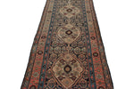 3x13 Navy and Rust Persian Tribal Runner