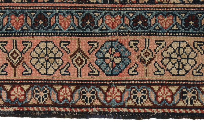 3x13 Navy and Rust Persian Tribal Runner