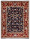 9x12 Navy and Red Anatolian Traditional Rug