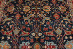 9x12 Navy and Red Anatolian Traditional Rug