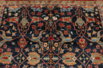 9x12 Navy and Red Anatolian Traditional Rug