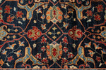 9x12 Navy and Red Anatolian Traditional Rug