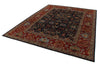 9x12 Navy and Red Anatolian Traditional Rug