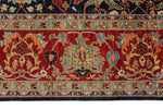 9x12 Navy and Red Anatolian Traditional Rug