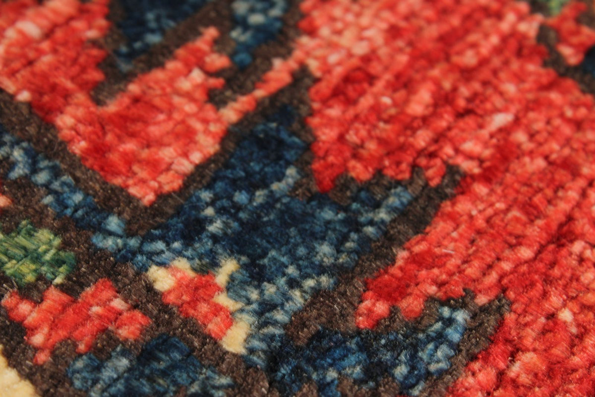 3x10 Red and Ivory Turkish Tribal Runner