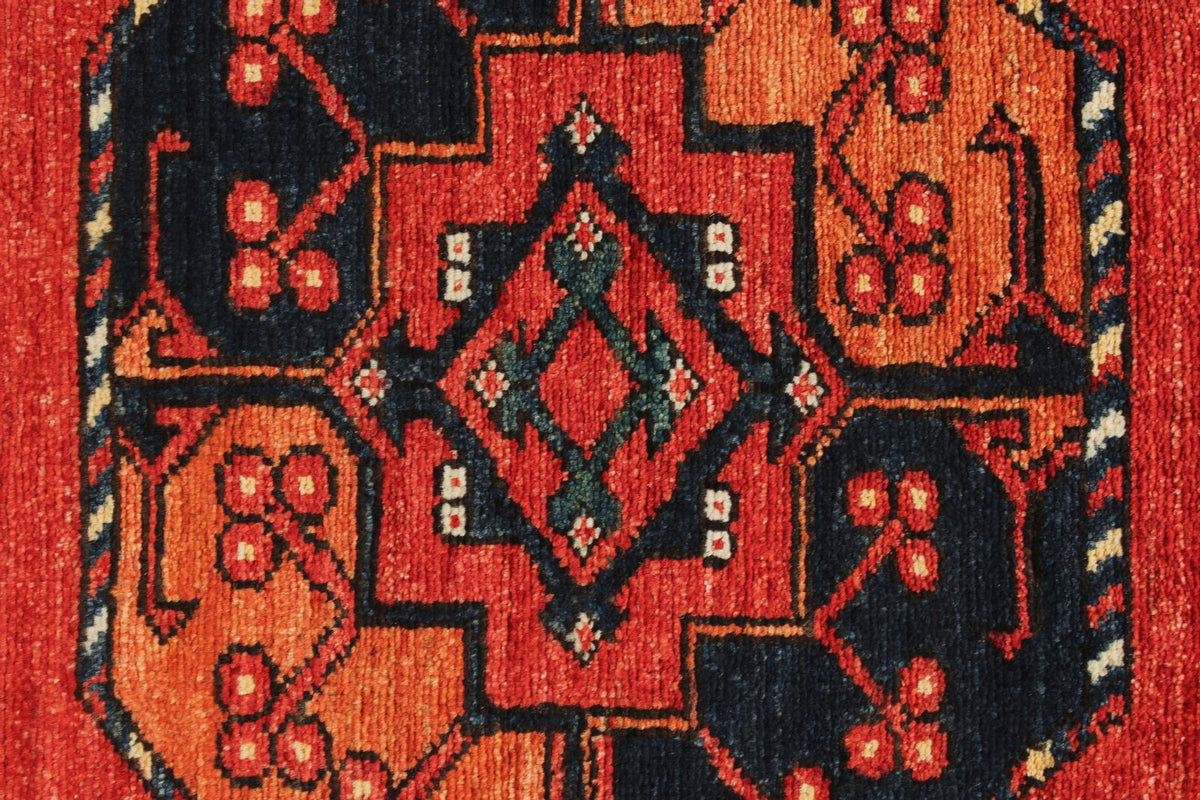 3x10 Red and Rust Turkish Tribal Runner