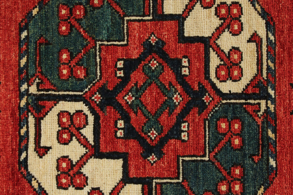3x10 Red and Rust Turkish Tribal Runner