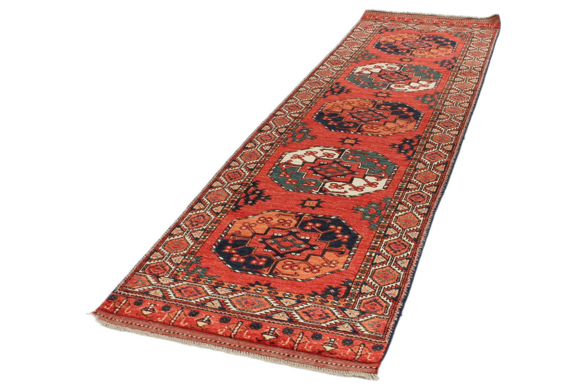 3x10 Red and Rust Turkish Tribal Runner