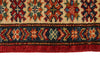 4x6 Red and Ivory Kazak Tribal Rug