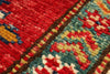 4x6 Red and Ivory Kazak Tribal Rug