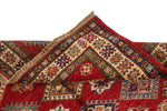 4x6 Red and Ivory Kazak Tribal Rug