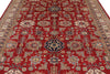 8x10 Red and Ivory Kazak Tribal Rug