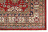 8x10 Red and Ivory Kazak Tribal Rug