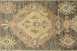 3x9 Beige and Gray Turkish Oushak Runner