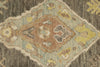 3x9 Beige and Gray Turkish Oushak Runner