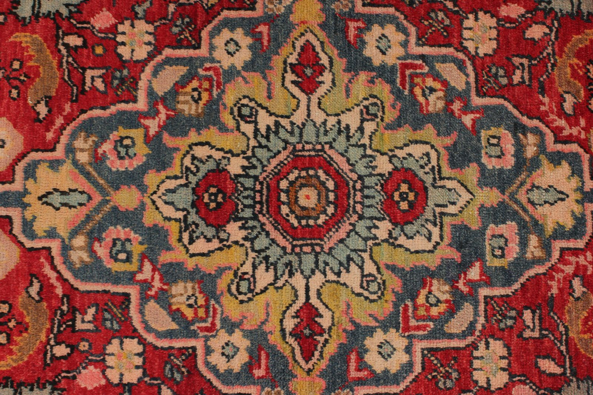 3x6 Red and Gray Turkish Tribal Rug