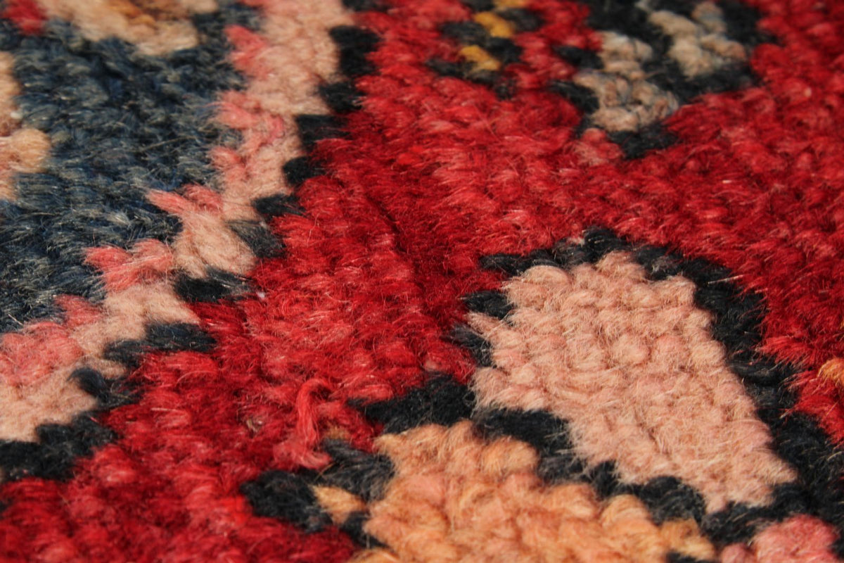 3x6 Red and Gray Turkish Tribal Rug