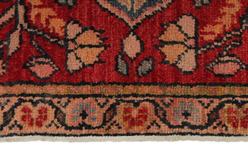 3x6 Red and Gray Turkish Tribal Rug
