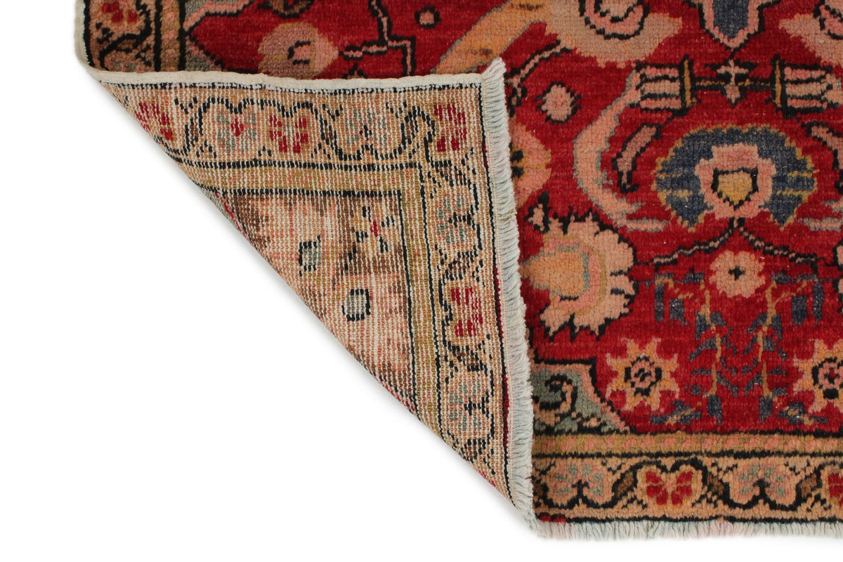 3x6 Red and Gray Turkish Tribal Rug