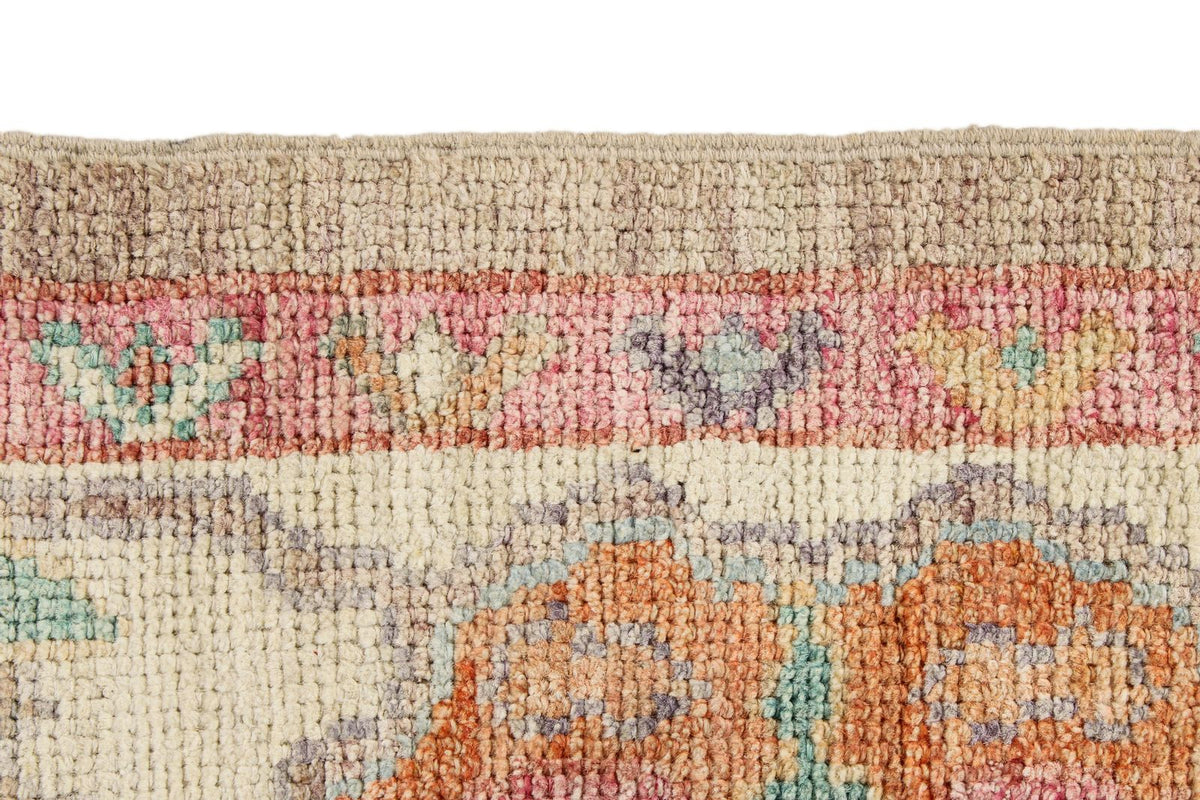 5x7 Gray and Ivory Turkish Oushak Rug