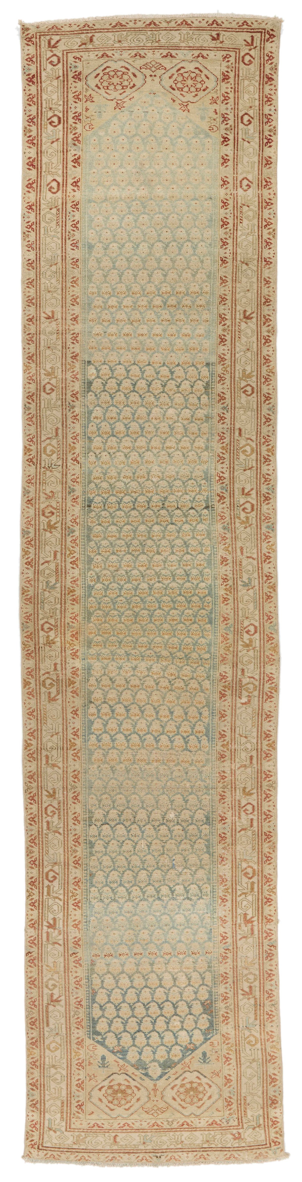 3x15 Blue and Red Persian Runner