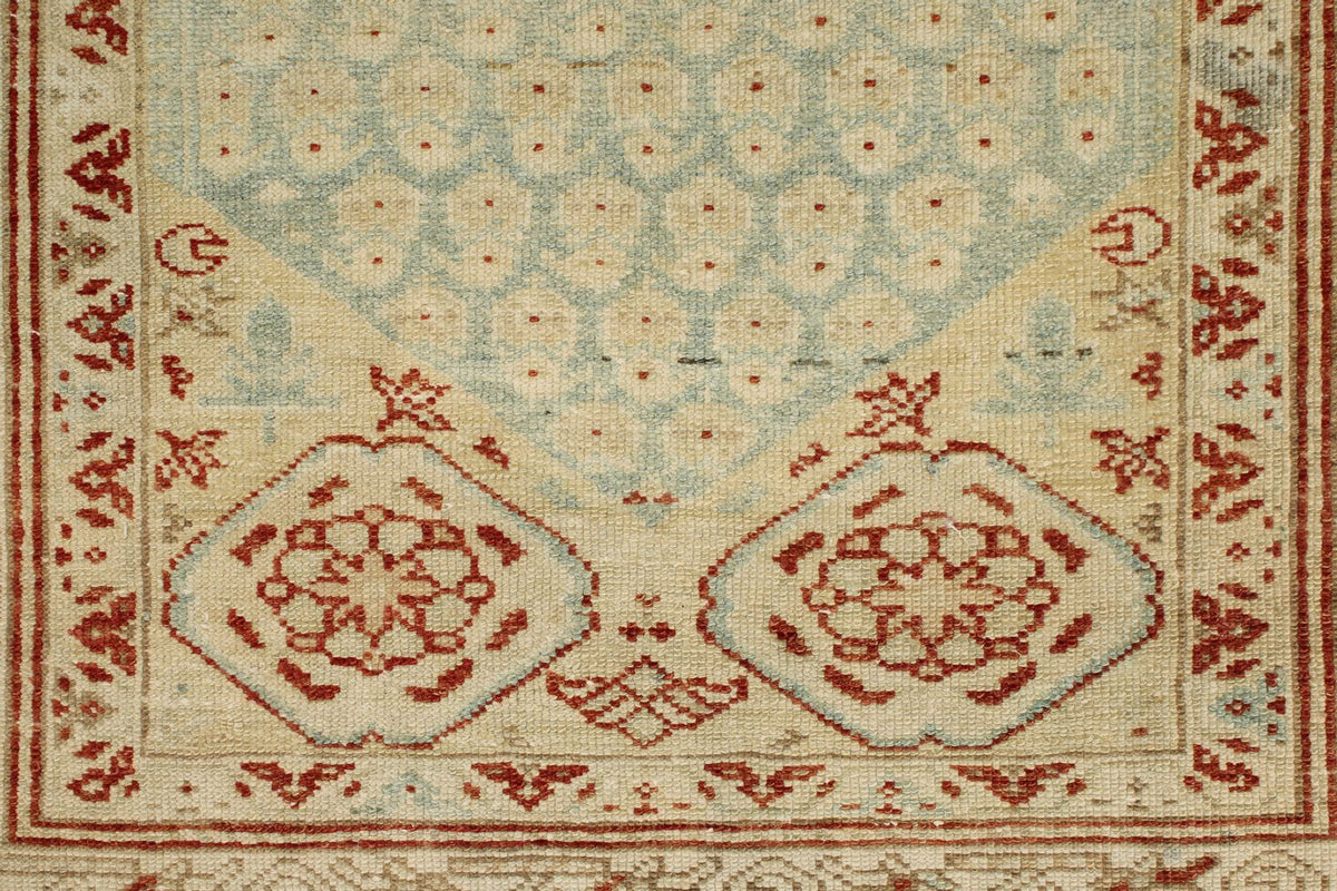 3x15 Blue and Red Persian Runner