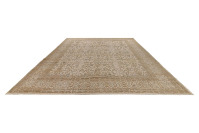 12x15 Beige and Ivory Persian Traditional Rug