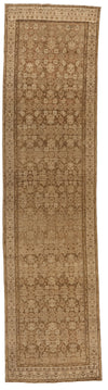 3x13 Brown and Beige Persian Runner