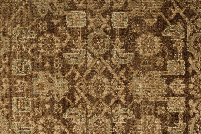 3x13 Brown and Beige Persian Runner