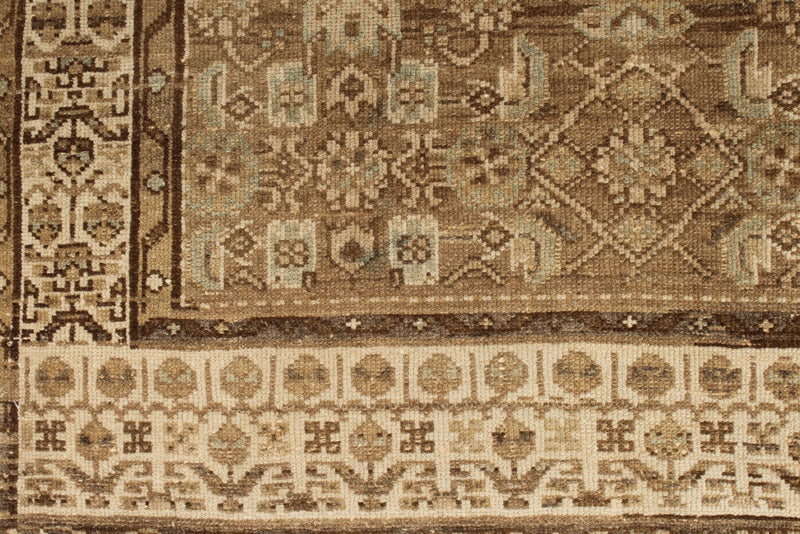 3x13 Brown and Beige Persian Runner