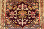 3x9 Multicolor and Brown Turkish Tribal Runner