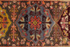 3x9 Multicolor and Brown Turkish Tribal Runner