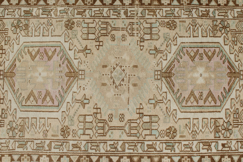 3x13 Gold and Blue Persian Tribal Runner