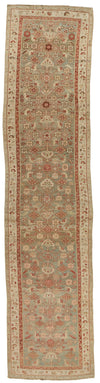 4x15 Brown and Ivory Persian Runner