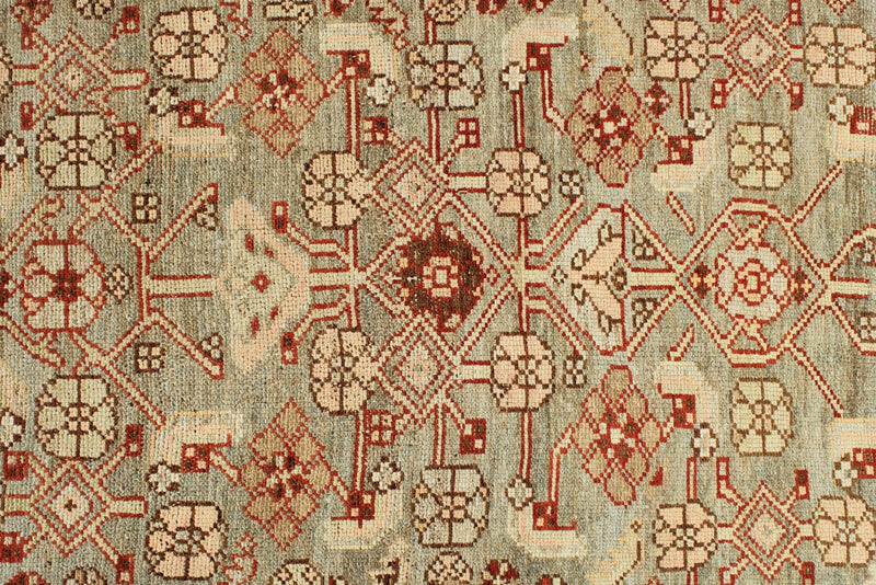 4x15 Brown and Ivory Persian Runner