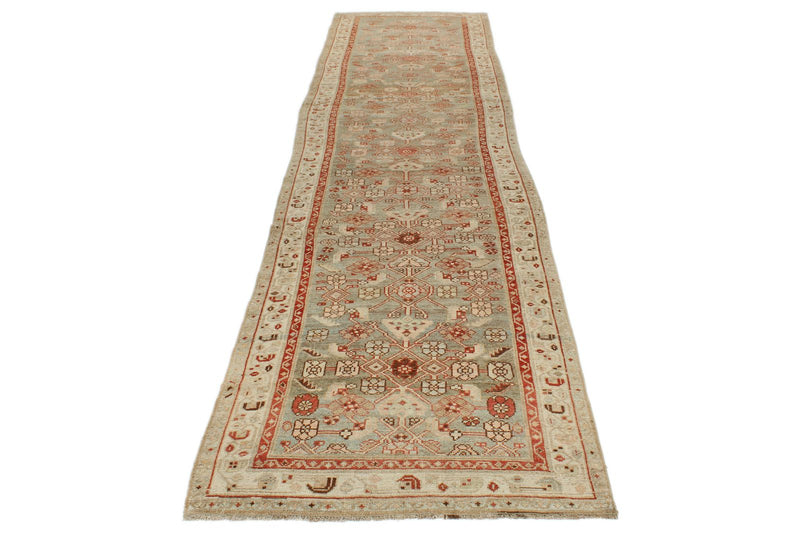 4x15 Brown and Ivory Persian Runner