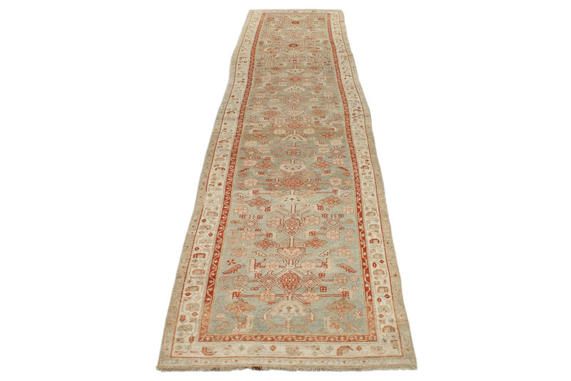 4x15 Brown and Ivory Persian Runner