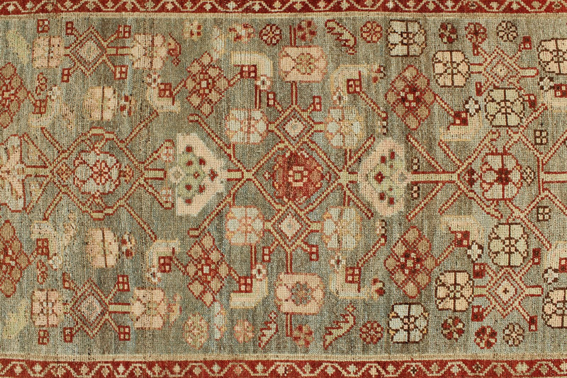 4x15 Brown and Ivory Persian Runner