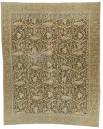 11x13 Ivory and Brown Persian Traditional Rug