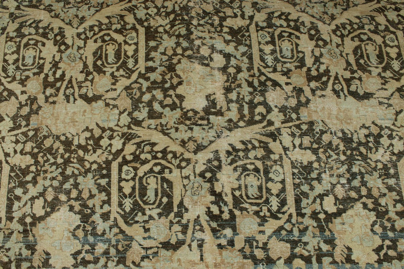 11x13 Ivory and Brown Persian Traditional Rug