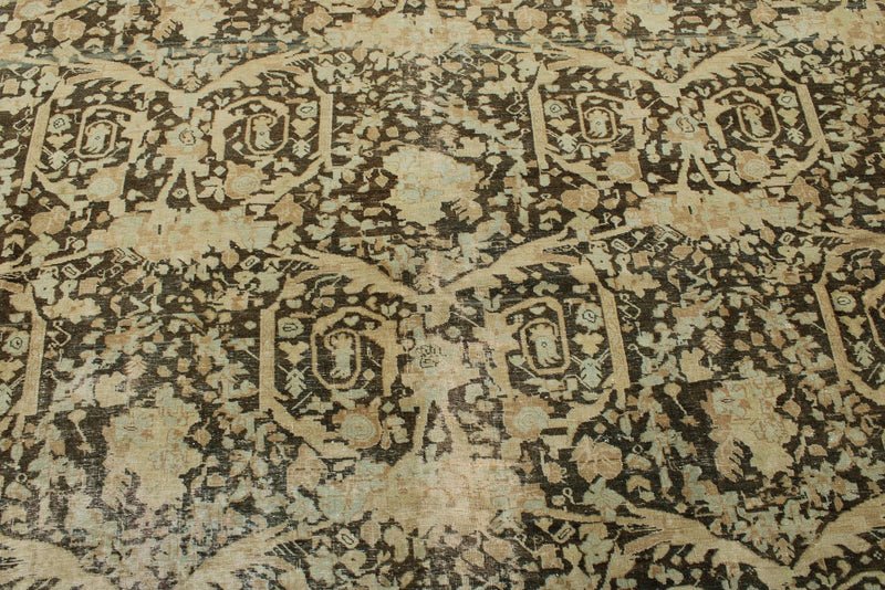 11x13 Ivory and Brown Persian Traditional Rug