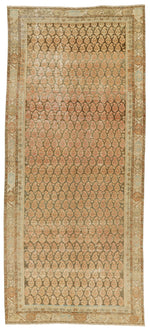 5x12 Pink and Ivory Persian Runner