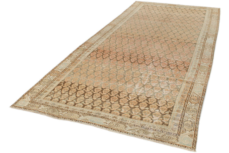 5x12 Pink and Ivory Persian Runner