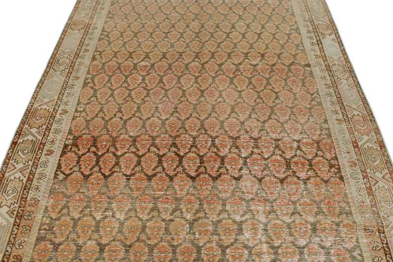 5x12 Pink and Ivory Persian Runner